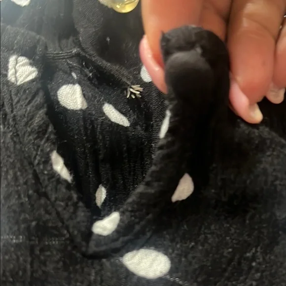 Justice Girls short sleeves Maxi Dress Black with white Polka Dots size 14 - Picture 13 of 13